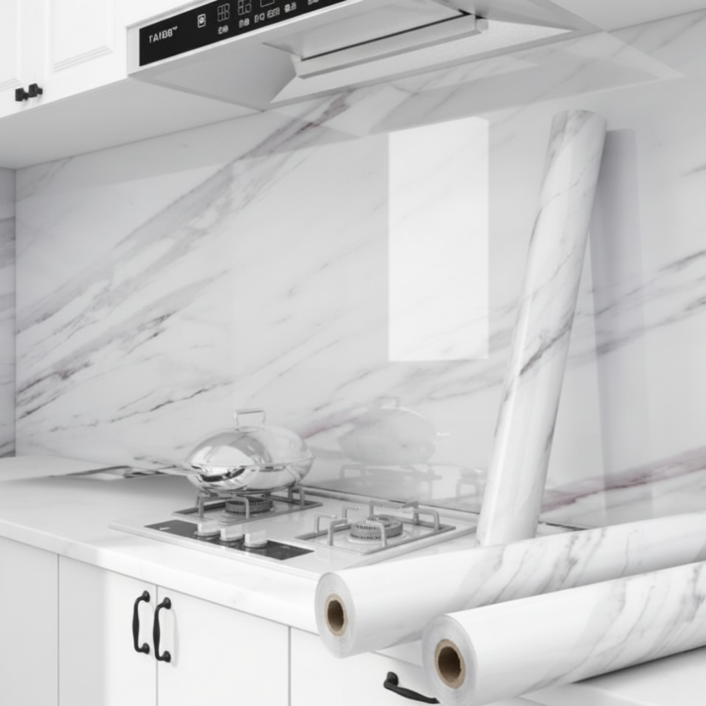 Papel Tapiz Autoadhesivo Efecto Mármol “Marble Luxe” - Hogarmes™