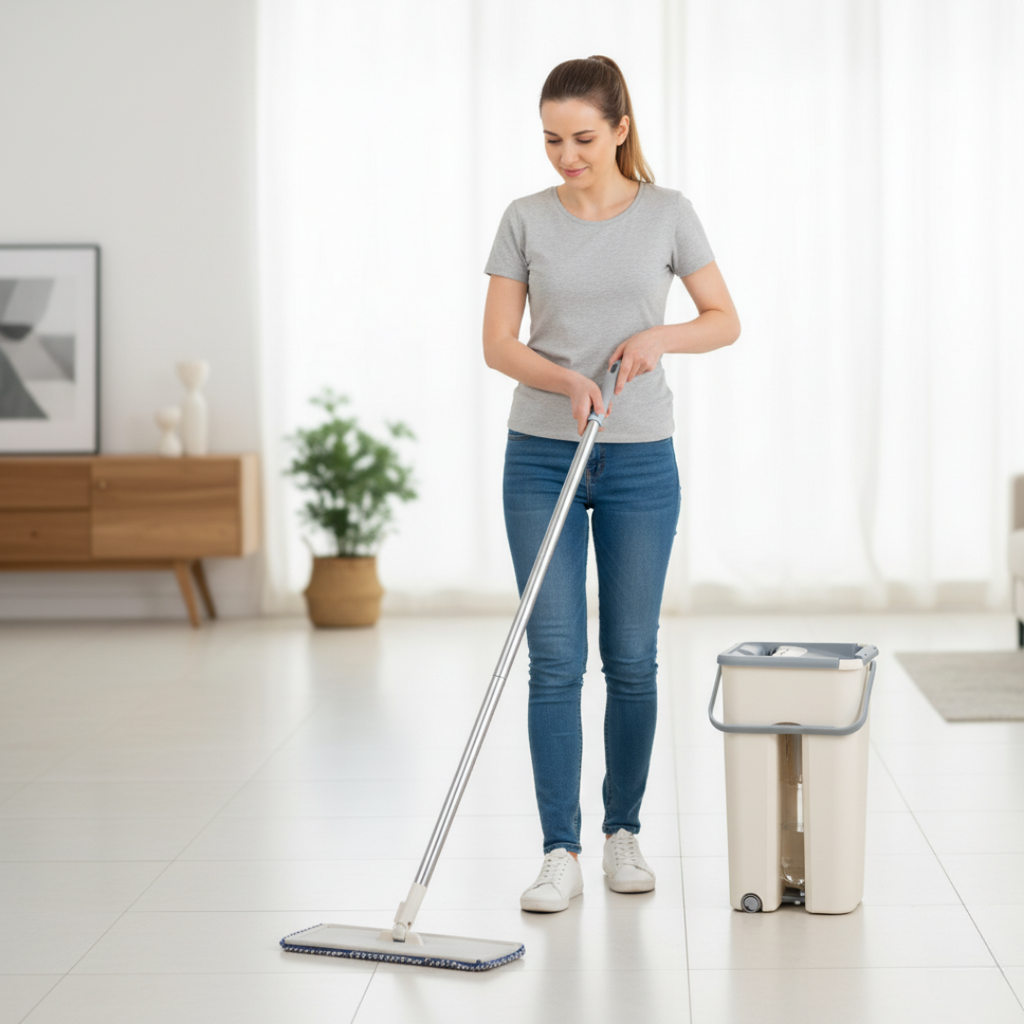 Mopa con cubo escurridor