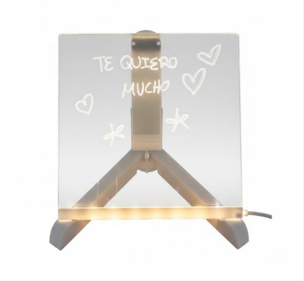 Pizarra LED con soporte antideslizante